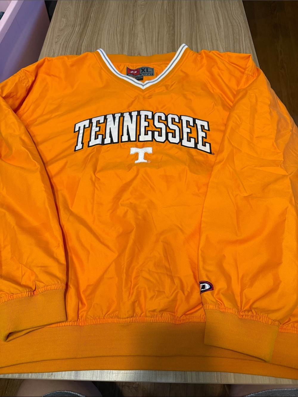 Pro Player Tennessee Pullover Jacket in Orange with White Trim